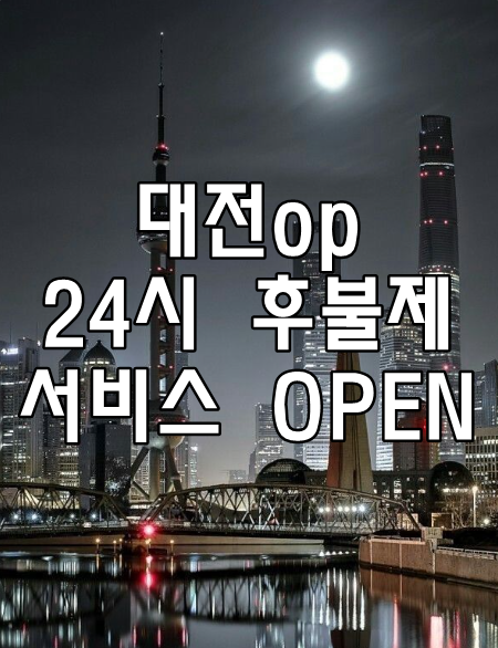 대전op 24시 후불제 서비스 OPEN